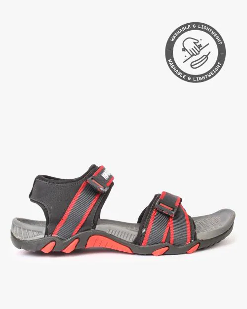 Slip-On Sandals with Velcro Fastening