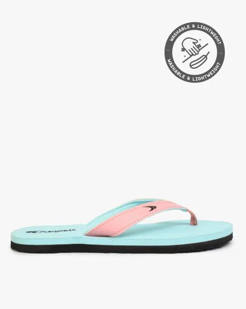 Women T-strap Flip-Flops with Branding