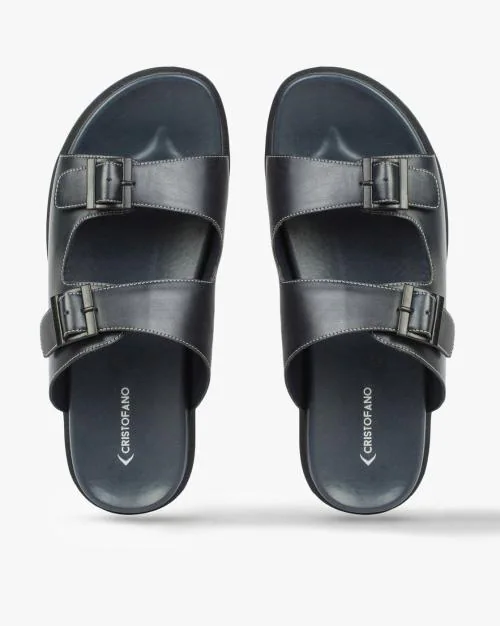 Buy Men SlipOn Sandals with Buckle Fastening Straps Online at Best