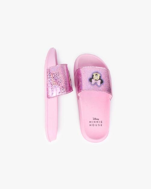 Slides with Minnie-Mouse Applique