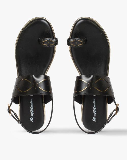 Women Toe-Ring Wedge Heels