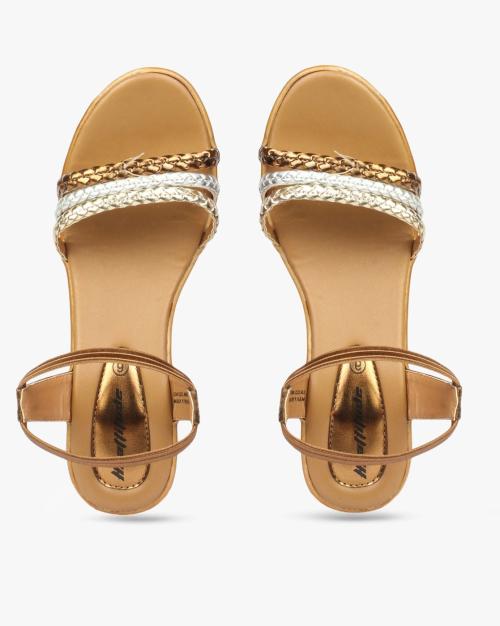 Women Wedges with Plaited Straps