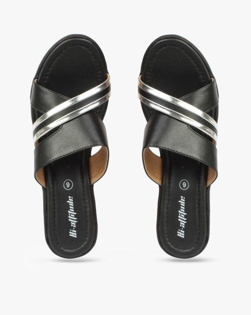 Women Slip-On Strappy Wedges