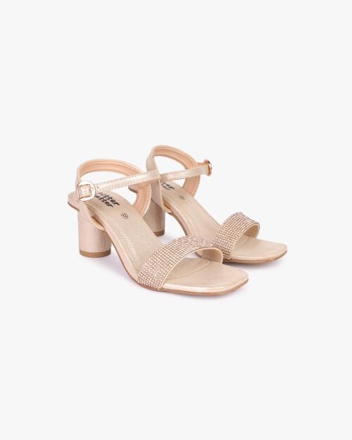 Kids Embellished Chunky Heeled Sandals