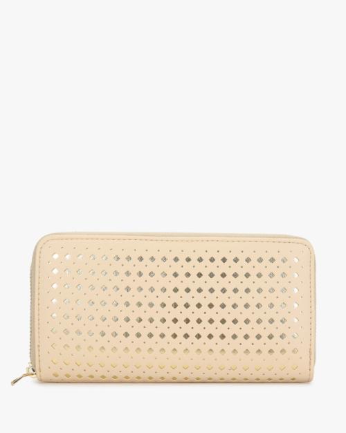 Laser-Cut Zip-Around Wallet