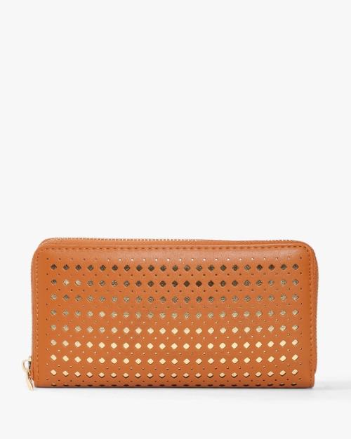 Laser-Cut Zip-Around Wallet