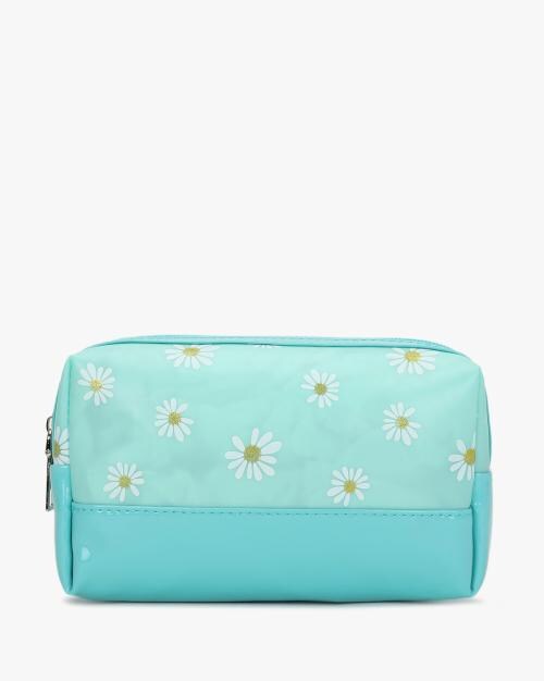 Floral Print Zip-Around Pouch