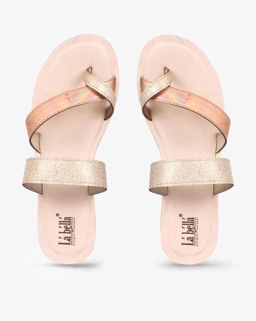 Toe-Ring Slip-On Sandals