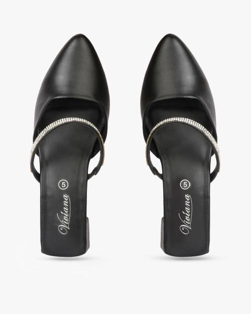 embellished pointed heels