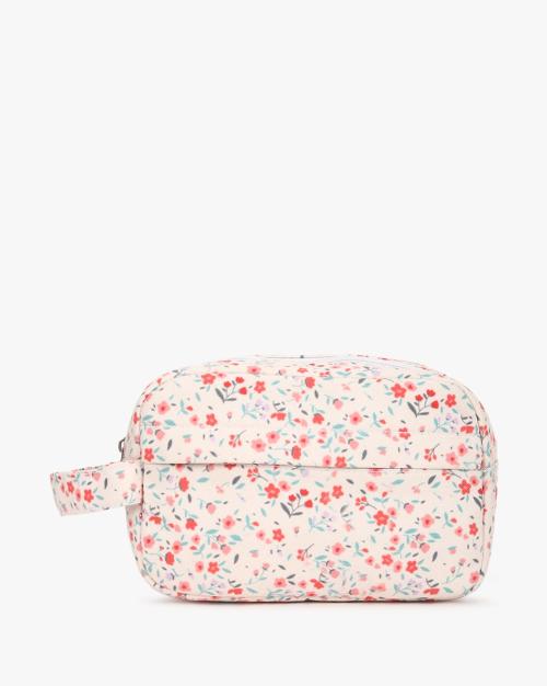 Floral Print Zip-Around Pouch