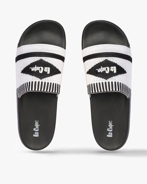 Men Logo Print Sliders