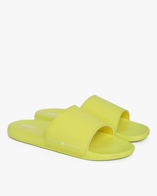 Slides with Brand Print Footbed