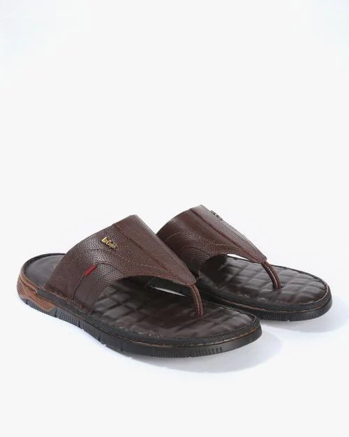 Thong-Strap Slip-On Sandals