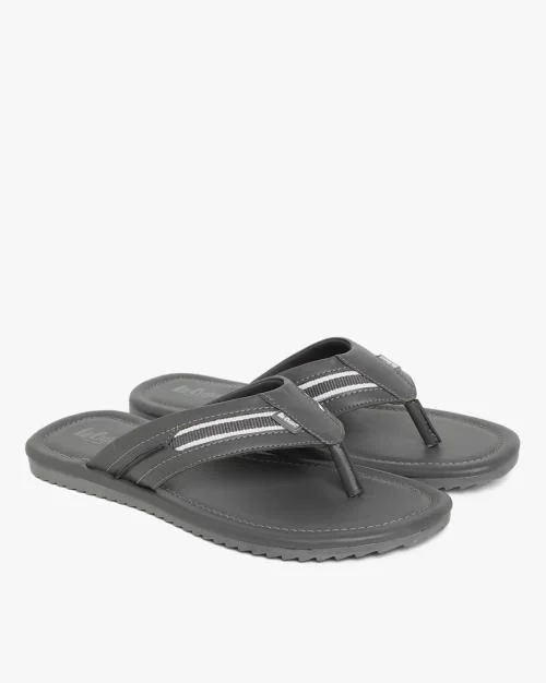 Leather Thong-Strap Flip-Flops