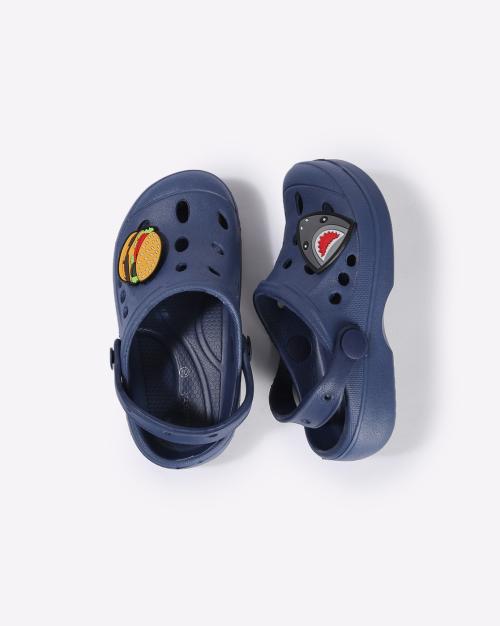 Slingback Clogs with Applique