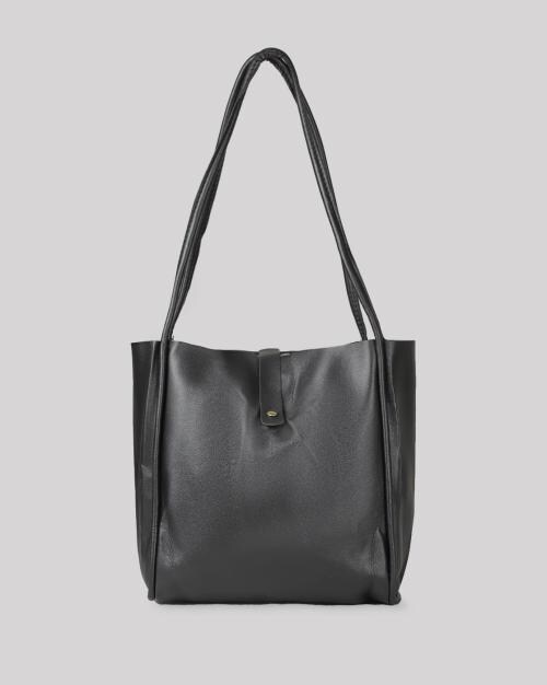 Women Tote Bag with Snap Button Closure