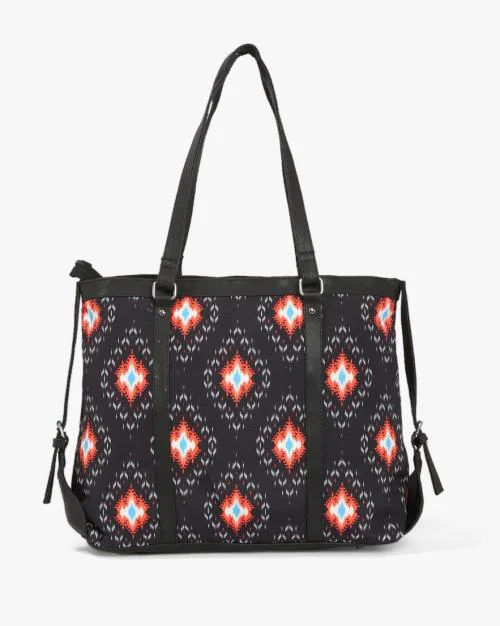Geometric Print Shoulder Bag