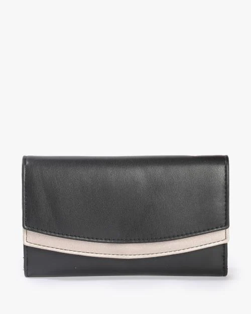 Tri-Fold Wallet with Snap Closure