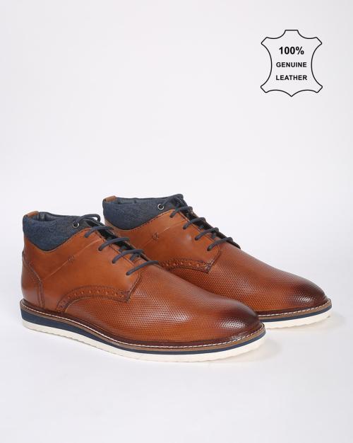 High-Top Lace-Up Shoes