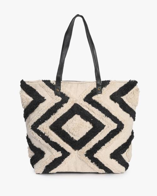 Women Tote Bag with Zip Closure