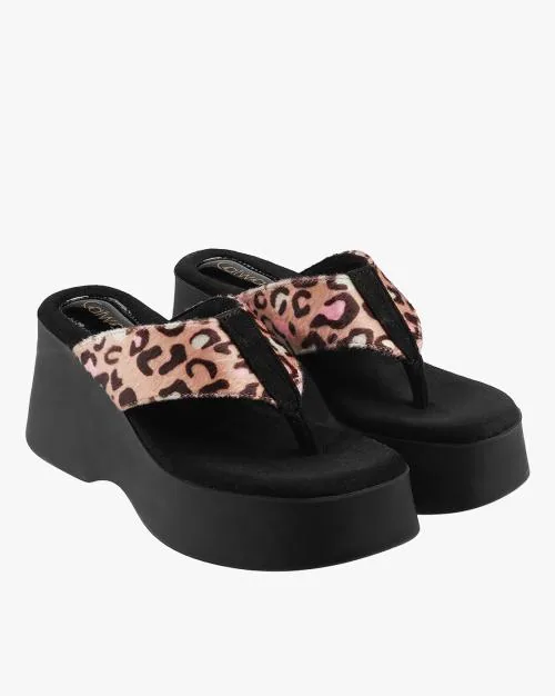 Animal Print Flatforms