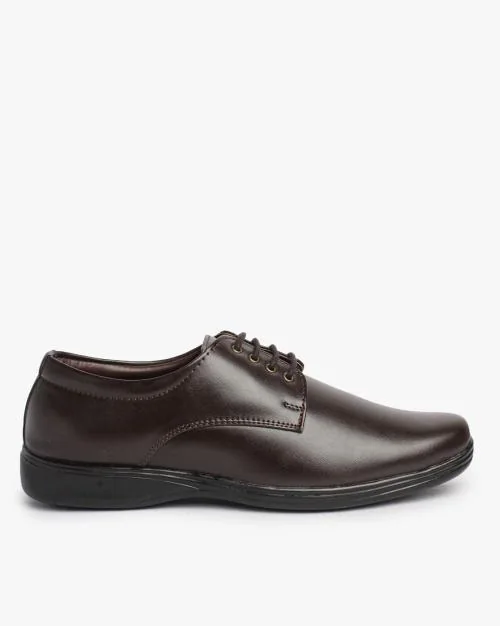 Square-Toe Formal Derby Shoes