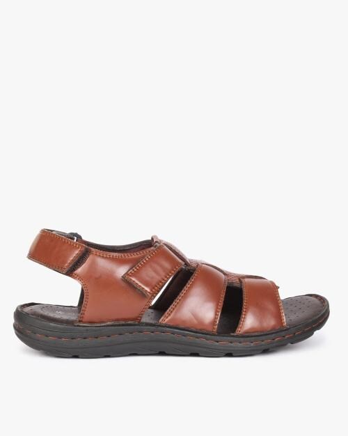 Men Multi-Strap Sandals with Velcro Fastening