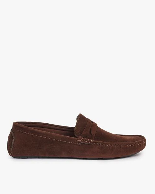 Round-Toe Penny Loafers