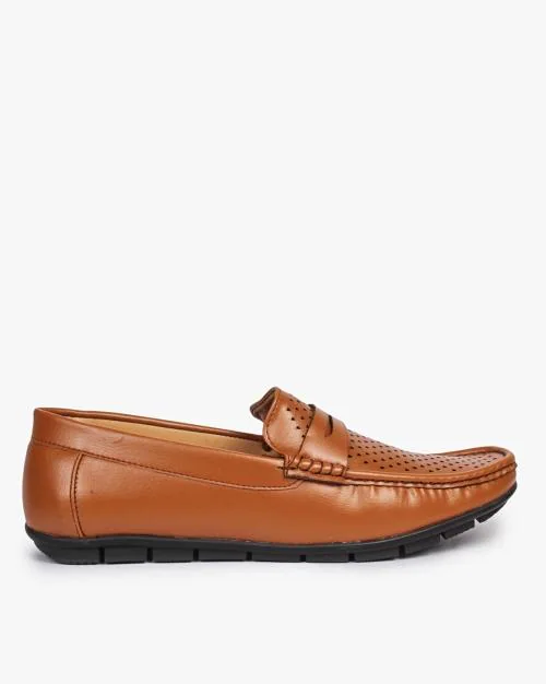 pointed toe penny loafers