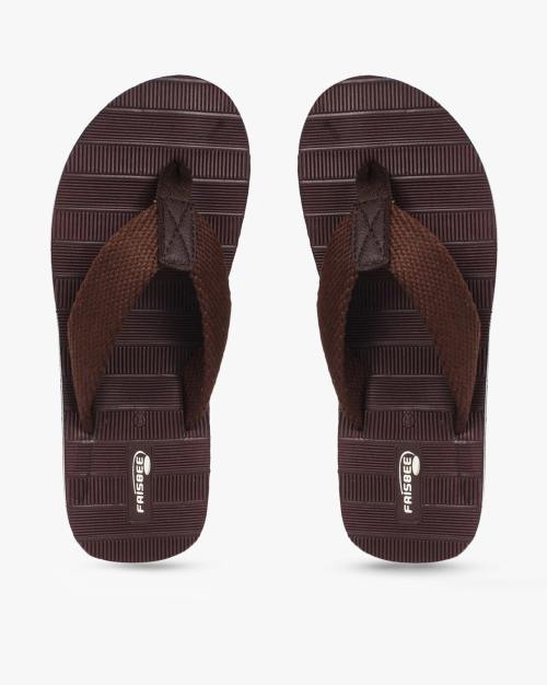 Brand Print Thong-Strap Flip-Flops