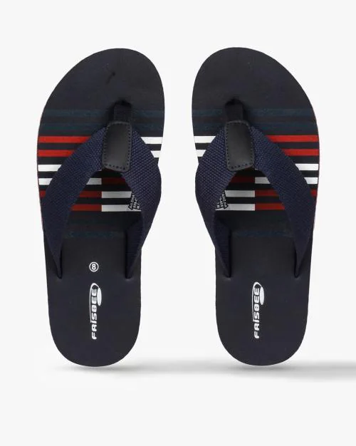 Buy Striped ThongStrap FlipFlops Online at Best Prices in India