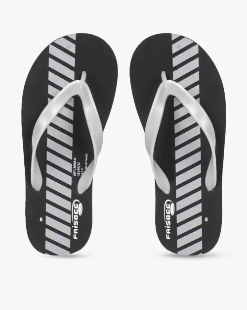 Printed Thong-Strap Flip-Flops