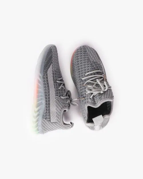 Knitted Lace-Up Shoes