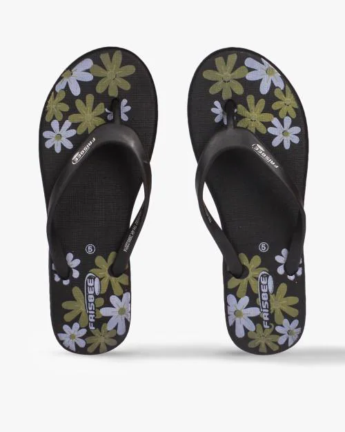 Women Floral Print Flip-Flops