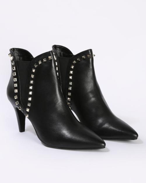 Women Studded Ankle-Length Boots