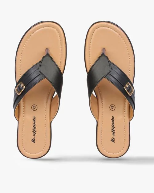 Open-Toe Heeled Sandals with Buckles