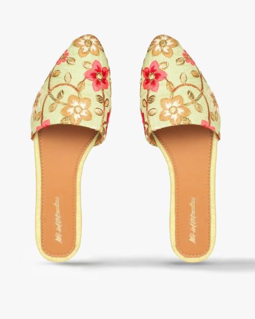 Women Embroidered Mules
