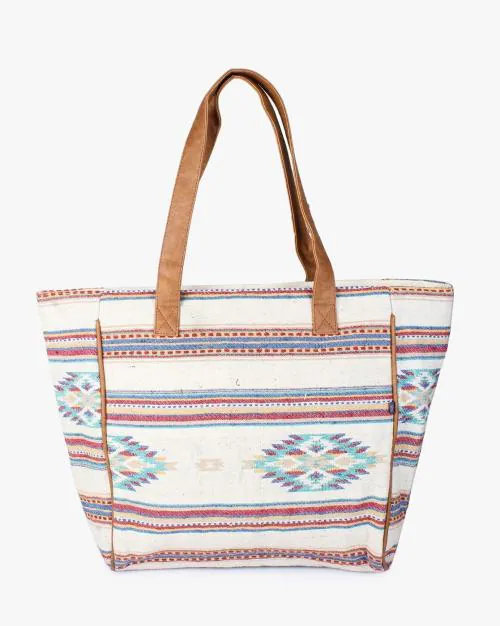 Ikat Print Shoulder Bag