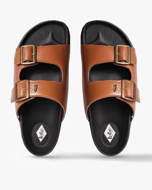 Men Slides with Buckle Straps