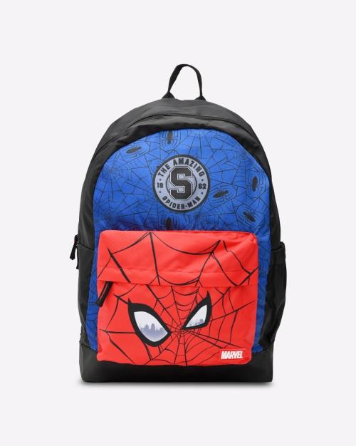 Spider-Man Print Backpack with Adjustable Straps