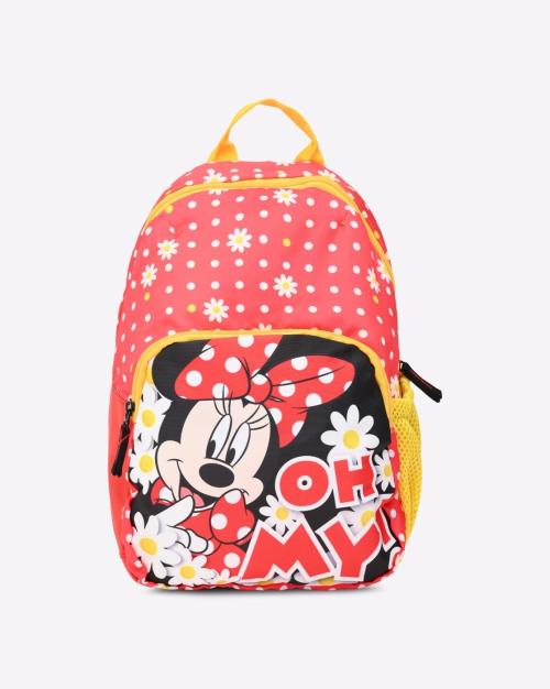 Mickey-Mouse Print Backpack with Adjustable Straps
