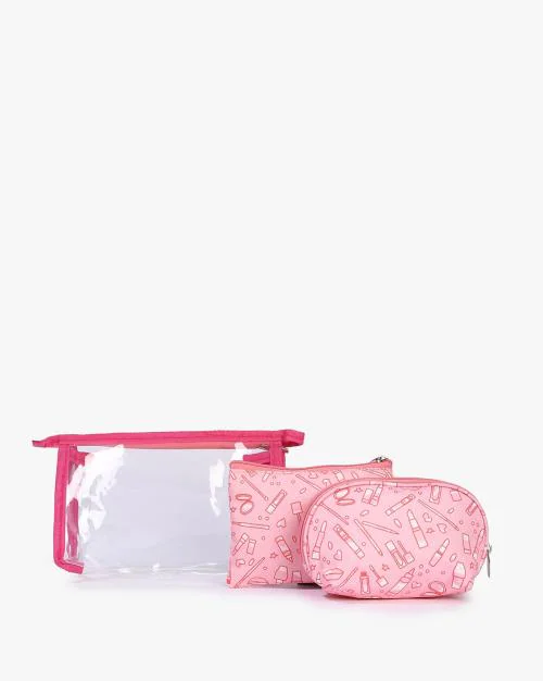 Set of 3 Printed Pouches