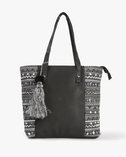 Geometric Pattern Tote Bag