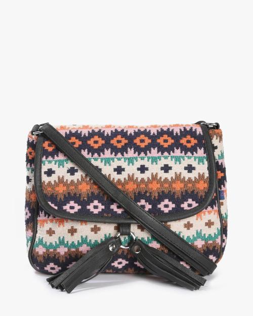 Ikat Print Sling Bag