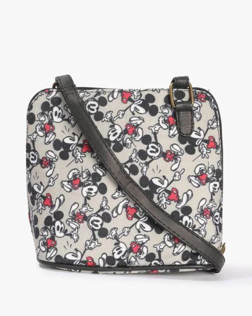 Mickey Mouse Print Sling Bag