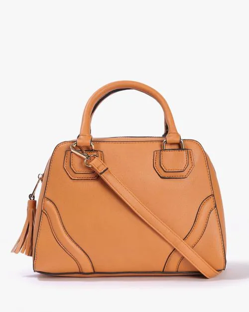 Satchel Bag with Detachable Strap