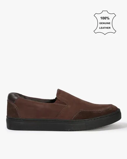 Panelled Slip-On Shoes