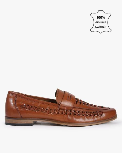 Braided Penny Loafers