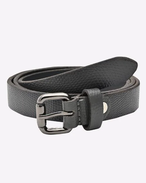 Classic Belt with Metal Buckle Closure