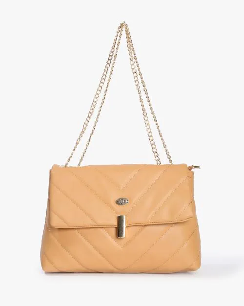 Buy Quilted Shoulder Bag with Chain Straps Online at Best Prices in